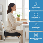 OrthoSupport™ - Cojín Ortopédico para Silla